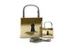 3d padlocks with key