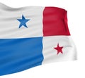 3D Panama flag