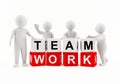 3D people team work