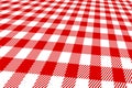 3d picnic tablecloth red and white Royalty Free Stock Photo