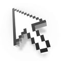 3d pixel arrow cursor