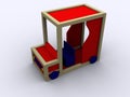 3d PlayCar Royalty Free Stock Photo
