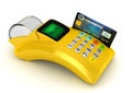 3D POS-terminal Royalty Free Stock Photo