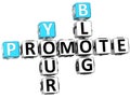 3D Promote Your Blog Crossword