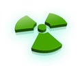 3d radioactive sign Royalty Free Stock Photo