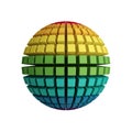 3d rainbow sphere Royalty Free Stock Photo