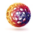3d rainbow sphere Royalty Free Stock Photo