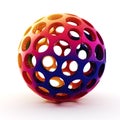 3d rainbow sphere Royalty Free Stock Photo