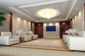 3d reception room rendering