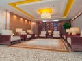 3d reception room rendering