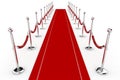 3d red carpet illustration