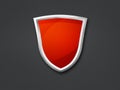 3D Red Shield Royalty Free Stock Photo