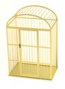 3d render of bird cage