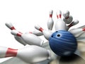 3d render of a bowling