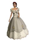 3D Render Bride Bridal Fashion Royalty Free Stock Photo