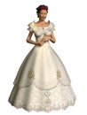 3D Render Bride Bridal Fashion Royalty Free Stock Photo