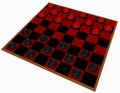 3d Render of a Checkers Game