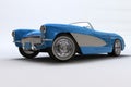A 3D render of a Chevrolet Corvette 1957 Royalty Free Stock Photo