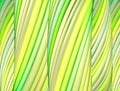 3d render green yellow organic wave pattern