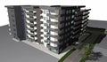 3D render of modern residential building