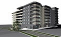 3D render of modern residential building