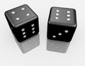 3d Render of a Pair of Dice Royalty Free Stock Photo