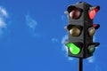 3d render traffic lights