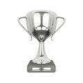 3D rendered isolated Silver Trophy Cup Royalty Free Stock Photo