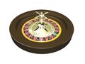 3D Roulette wheel isolated Royalty Free Stock Photo