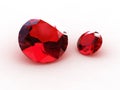 3D Round garnet stones