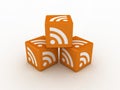 3D RSS Icon Cubes