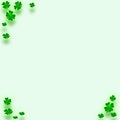 3d shamrocks note paper Royalty Free Stock Photo