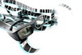 3D shutter glasses Royalty Free Stock Photo