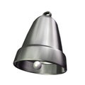 3D silver bell Royalty Free Stock Photo