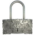 3d silver lock