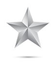 3D silver star