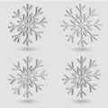 3d snowflakes