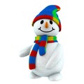 3d snowman point at