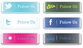 3D Social media buttons