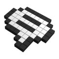 3d speak bubble pixel icon Royalty Free Stock Photo