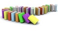 3d of a stack of books Royalty Free Stock Photo