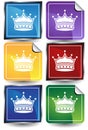 3D Sticker Set - Crown Royalty Free Stock Photo