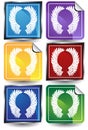 3D Sticker Set - Wings Royalty Free Stock Photo