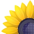 3d sunflower solar cell Royalty Free Stock Photo