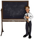 3d teacher teaching 3 cartoon