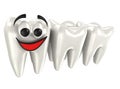 3d teeth isolated