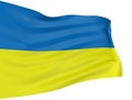 3D Ukrainian flag