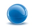 3d vector blue sphere Royalty Free Stock Photo