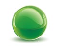 3d vector green sphere Royalty Free Stock Photo