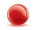 3d vector red sphere Royalty Free Stock Photo